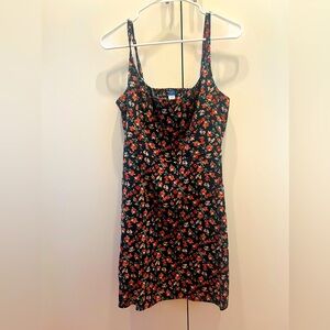 Old Navy Sleeveless Cami Floral Linen Blend Dress Size Medium